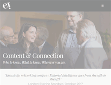 Tablet Screenshot of editorialintelligence.com